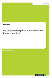 Gedächtniskonzepte in Roberto Bolan&#771;os Roman Amuleto