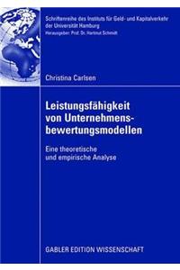 Leistungsfähigkeit von Unternehmensbewertungsmodellen