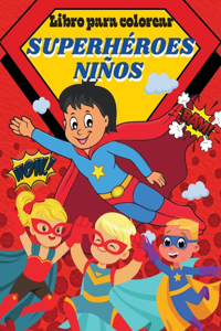 Libro para colorear Superhéroes Niños