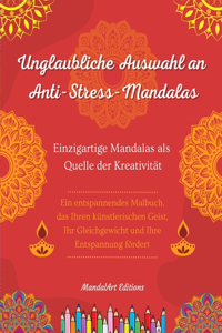 Unglaubliche Auswahl an Anti-Stress-Mandalas Selbsthilfe-Malbuch Quelle der Kreativität und Inspiration