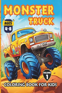 Monster Truck Coloring Book for Kids