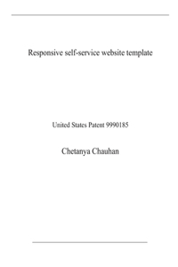 Responsive self-service website template