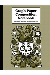 Graph Paper Composition Notebook Quad Rule 5x5 Grid Paper - 150 Sheets (Large, 8.5 x 11