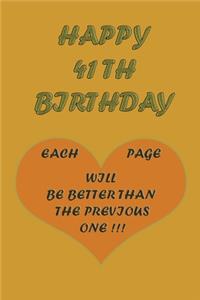 Happy 41Th Birthday !