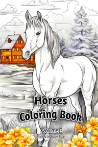 Horses Coloring Book