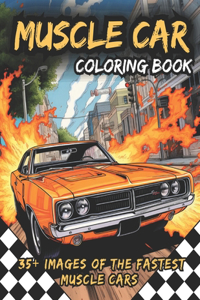 Muscle Car Coloring Book