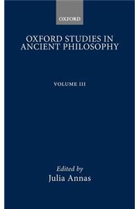 Oxford Studies in Ancient Philosophy