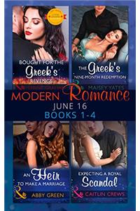 Modern Romance June 2016 Books 1-4