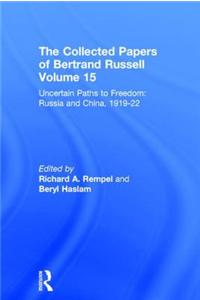 The Collected Papers of Bertrand Russell, Volume 15