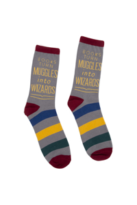 Books Turn Muggles Into Wizards Socks - Small