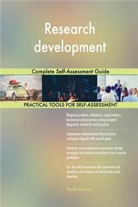 Research development Complete Self-Assessment Guide