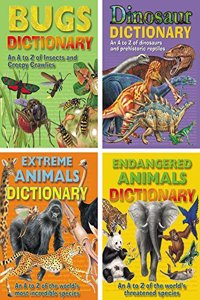 Set Of 4 A To Z Dictionary Of Extreme Animals, Dinosaur, Endangered Animals, Bugs [Paperback] Cupcake [Paperback] Cupcake [Paperback] Cupcake