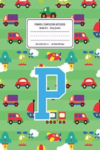 Primary Composition Notebook Grades K-2 Story Journal P