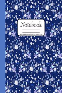 Notebook Wide Ruled 7.5 x 9.25 in / 19.05 x 23.5 cm