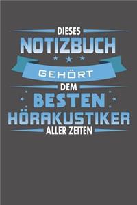 Dieses Notizbuch Gehört Dem Besten Hörakustiker Aller Zeiten