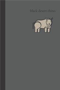 Black Desert Rhino