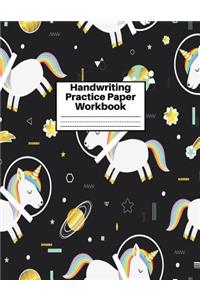 Handwriting Practice Paper Workbook