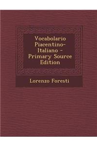 Vocabolario Piacentino-Italiano