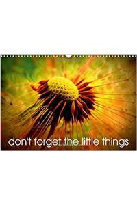 Don't Forget the Little Things 2017