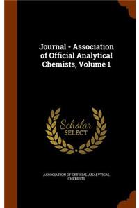 Journal - Association of Official Analytical Chemists, Volume 1