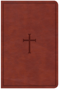 CSB Compact Ultrathin Reference Bible, Brown Leathertouch