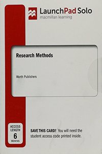 LaunchPad Solo for Research Methods (Six Month Access)
