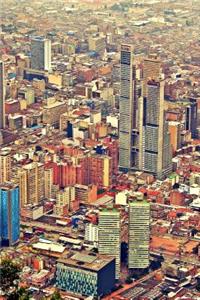 Aerial View of Bogota Colombia Journal: 150 page lined notebook/diary