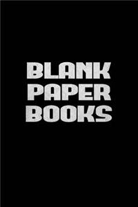 Blank Paper Books