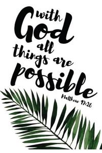 with God all things are possible matthew 19