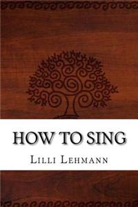 How to Sing