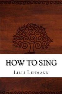 How to Sing