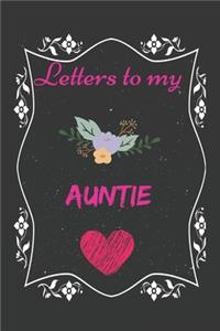 Letters To My auntie, Memory Book for auntie