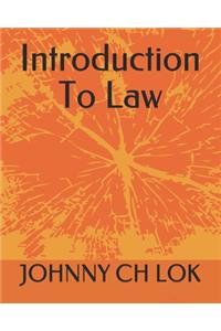 Introduction To Law
