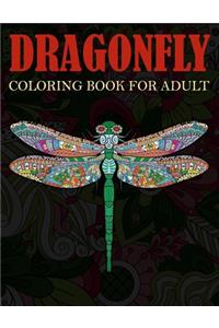 dragonfly coloring books for adult