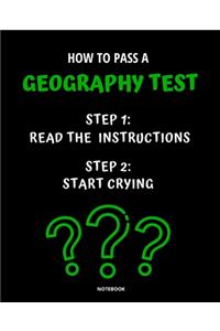 Notebook How to Pass a Geography Test
