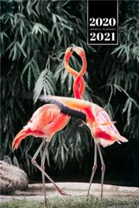 Flamingo Bird Watching Week Planner Weekly Organizer Calendar 2020 / 2021 - Loving Couple
