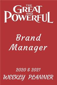 2020 & 2021 Two-Year Daily Planner - Best Gift For Brand Manager - Funny Appointment Book - Two Year Weekly Agenda Notebook For Managing Goals & Tasks