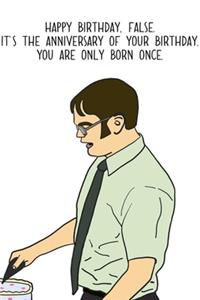 Happy Birthday, False. It's The Anniversar Of Your Birthday.