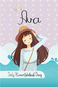 Ava Daily Planner Notebook Diary