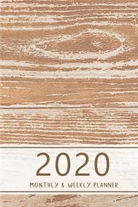 2020 Monthly & Weekly Planner