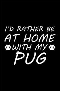 I'd rather be at home with my pug