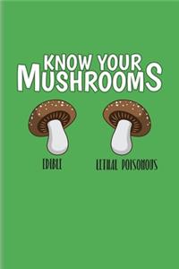 Know Your Mushrooms Edible Lethal Poisonous