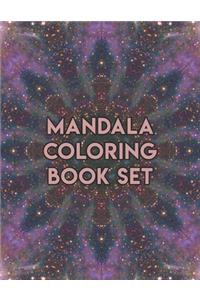 Mandala Coloring Book Set
