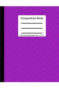 Composition Book 200 Sheet/400 Pages 8.5 X 11 In.
