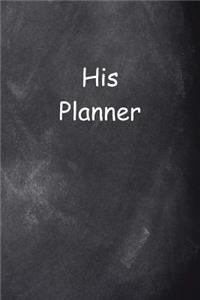 2019 Weekly Planner For Men His Planner Chalkboard Style