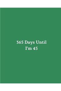 365 Days Until I'm 45
