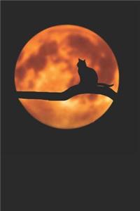 Black Cat and Moon Journal with Prompts for Kids