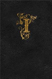 Old English Monogram Journal - Letter I