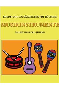 Malbücher für 2-Jährige (Musikinstrumente)