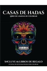 Libro de láminas de colorear (Casas de hadas)